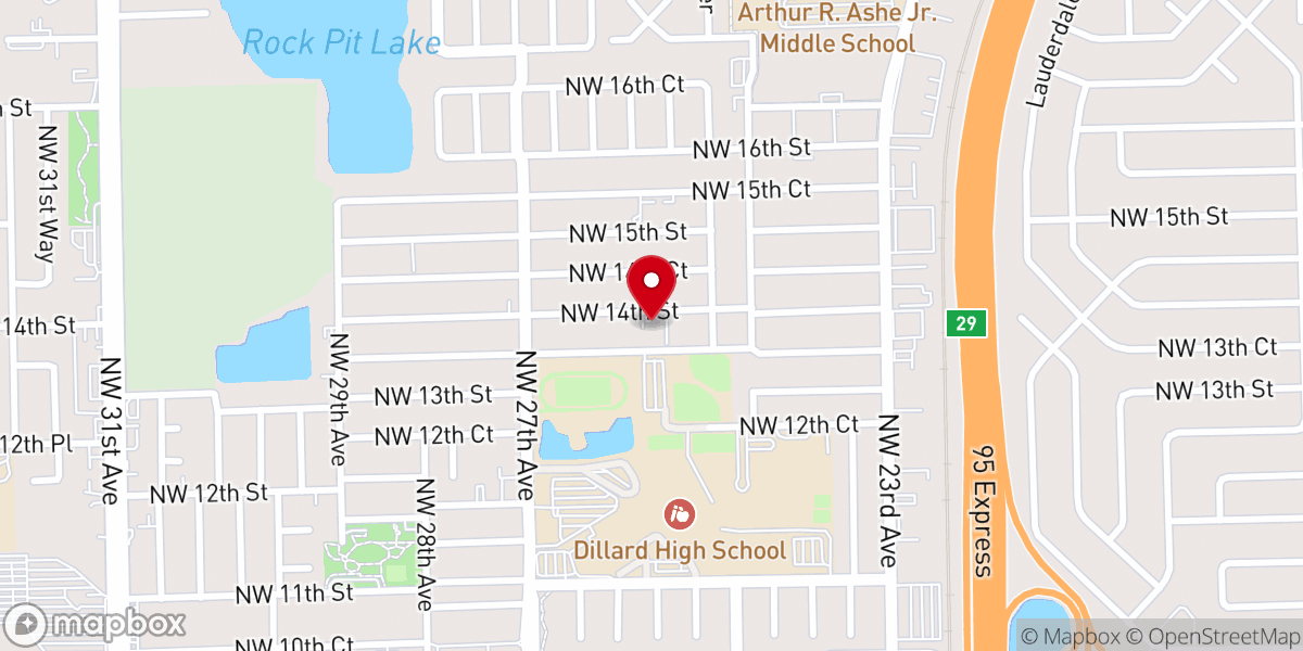 Map showing location of Little Church By the Wayside
