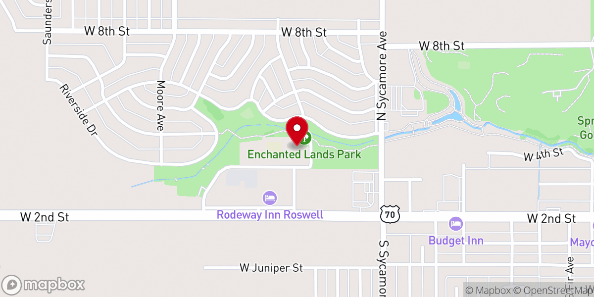 Map showing location of Westminster Presbyterian Church