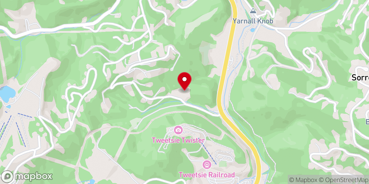 Map showing location of Middle Fork Baptist Church