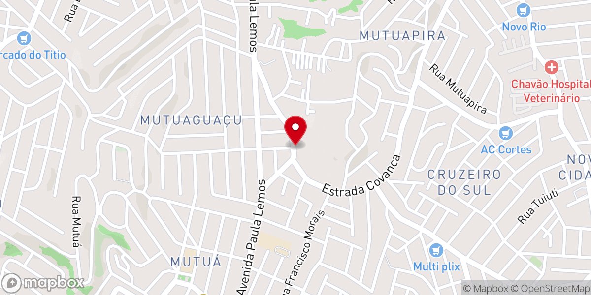 Map showing location of Igreja Pentecostal O Grande El Shadai