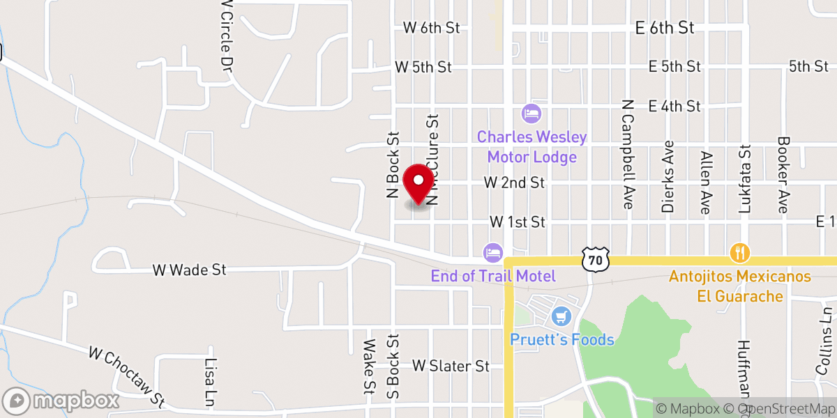 Map showing location of New Life UPC
