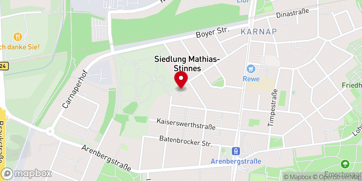 Map showing location of Kirche Karnap - Evangelische Kirchengemeinde Altenessen-Karnap