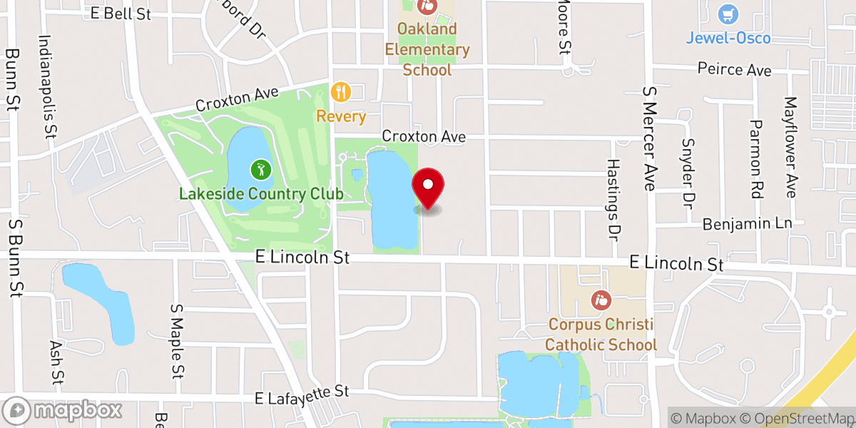 Map showing location of Our Redeemer Lutheran Church