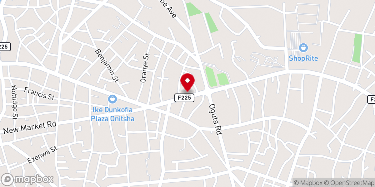 Map showing location of RCCG Holy Land Parish