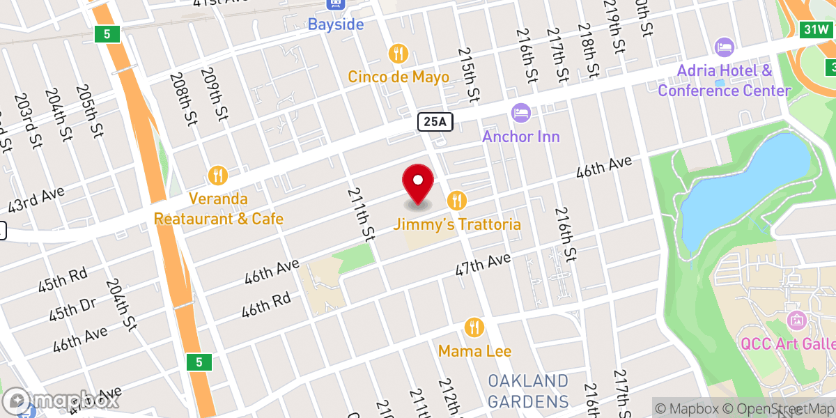 Map showing location of St. George Russian Orthodox Church, Bayside (Queens), NY