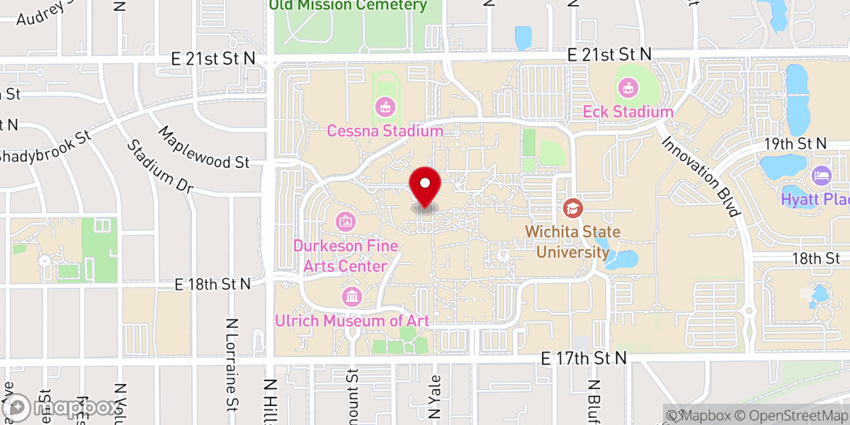 Map showing location of Grace Memorial Chapel