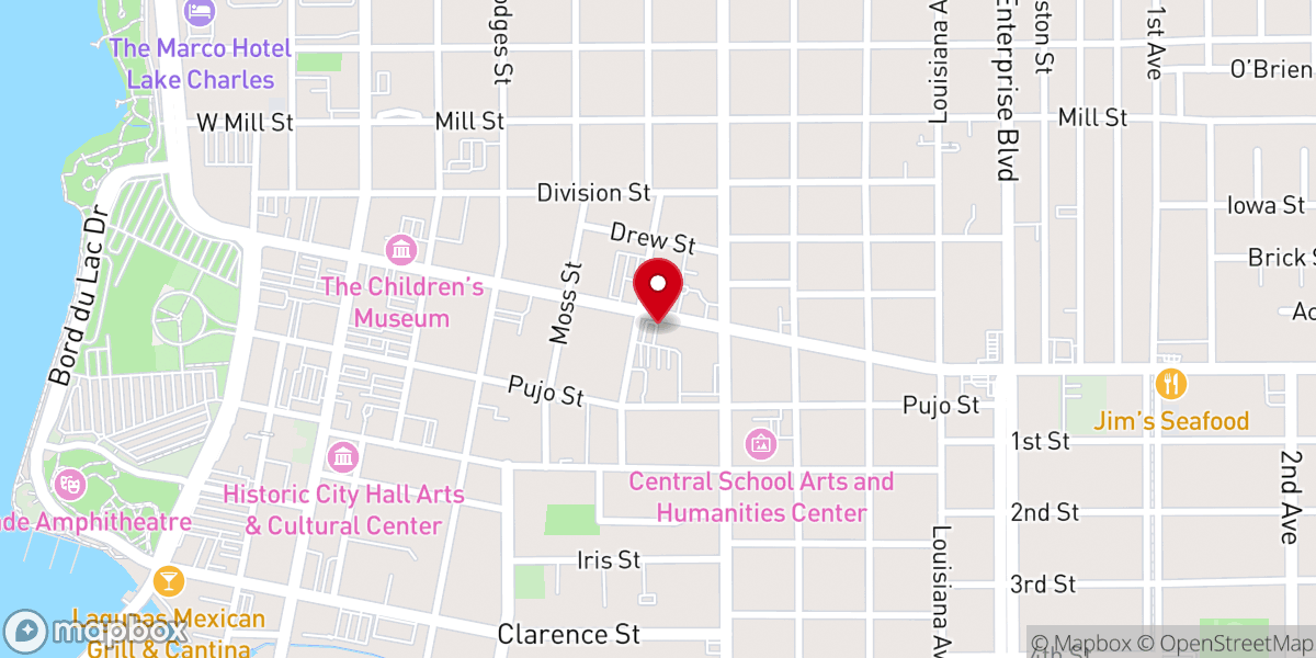 Map showing location of First Methodist School