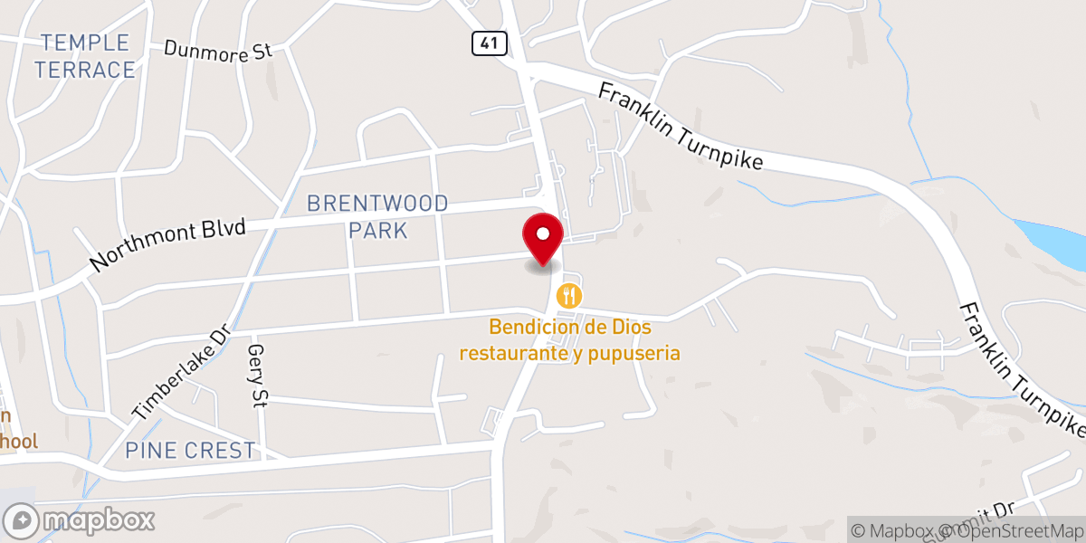 Map showing location of God's Pit Crew