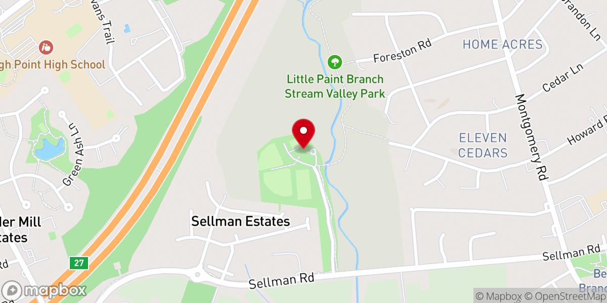 Map showing location of Hill City Church