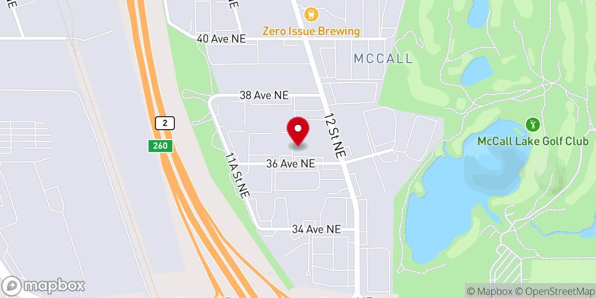 Map showing location of CrossPointe Fellowship