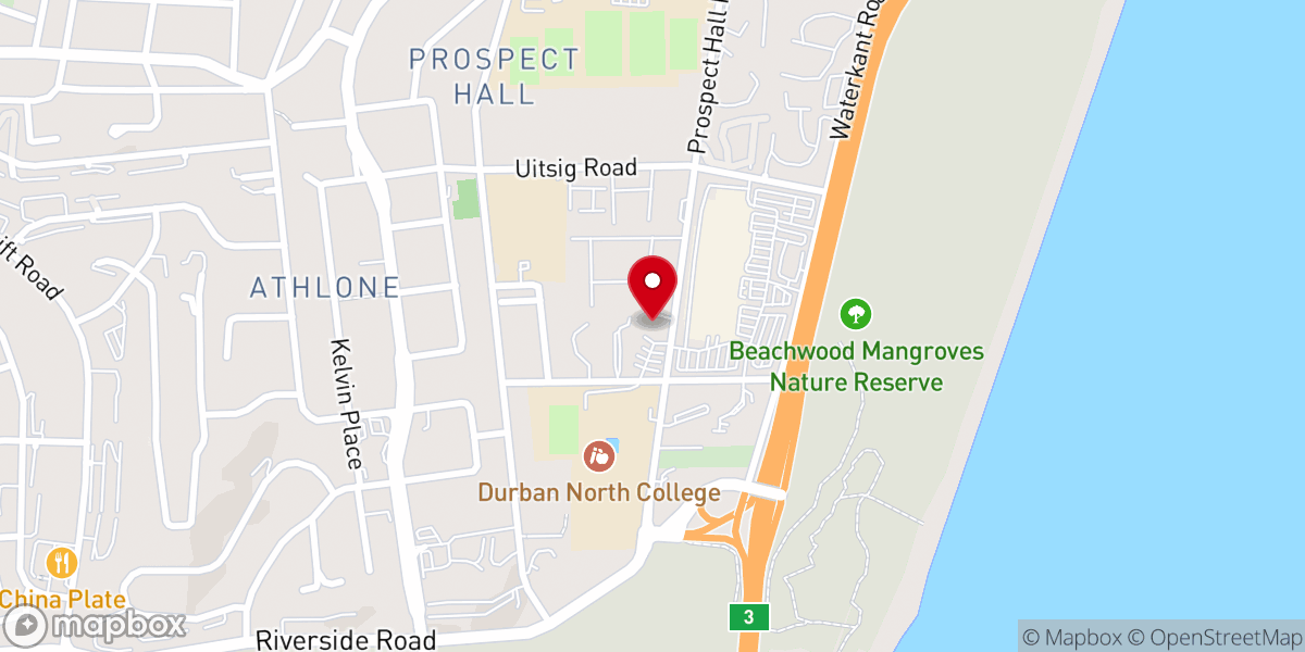 Map showing location of Living Waters Church