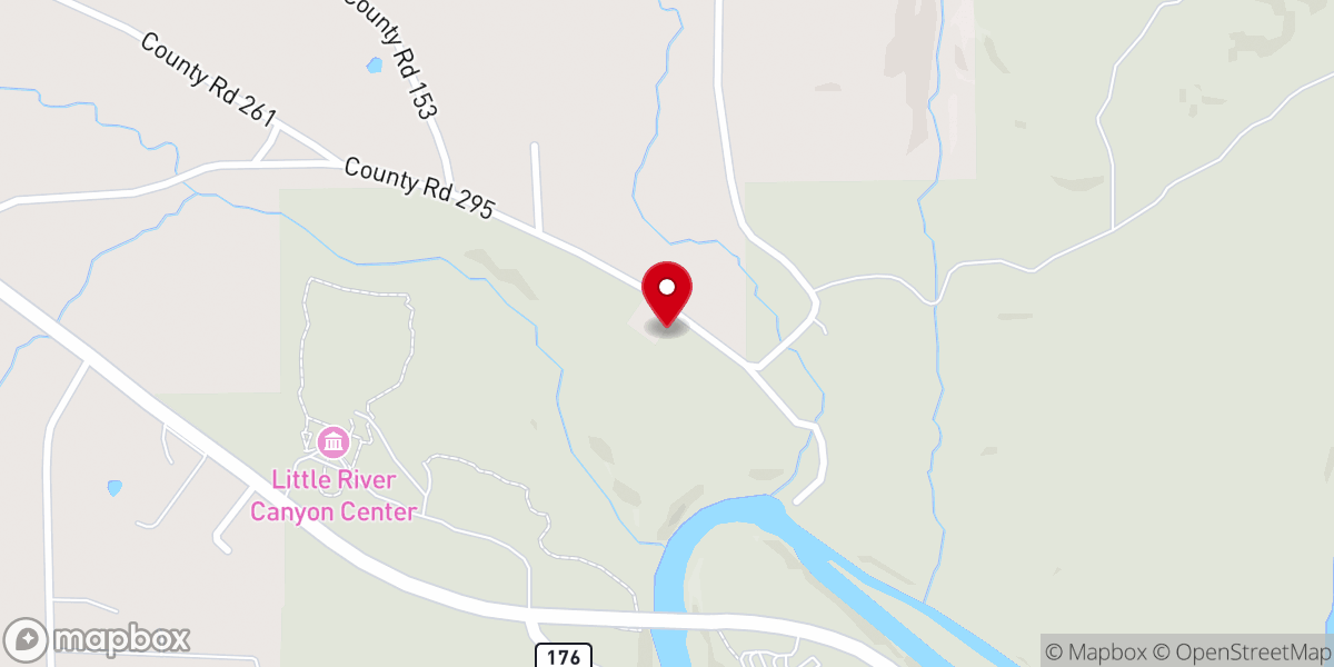 Map showing location of Edna Hill Church