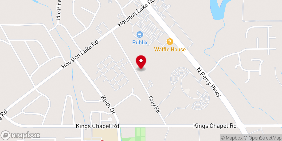 Map showing location of Greater Union Baptist Church