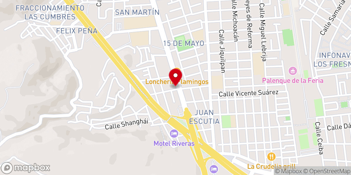 Map showing location of La Fuente Ministerios
