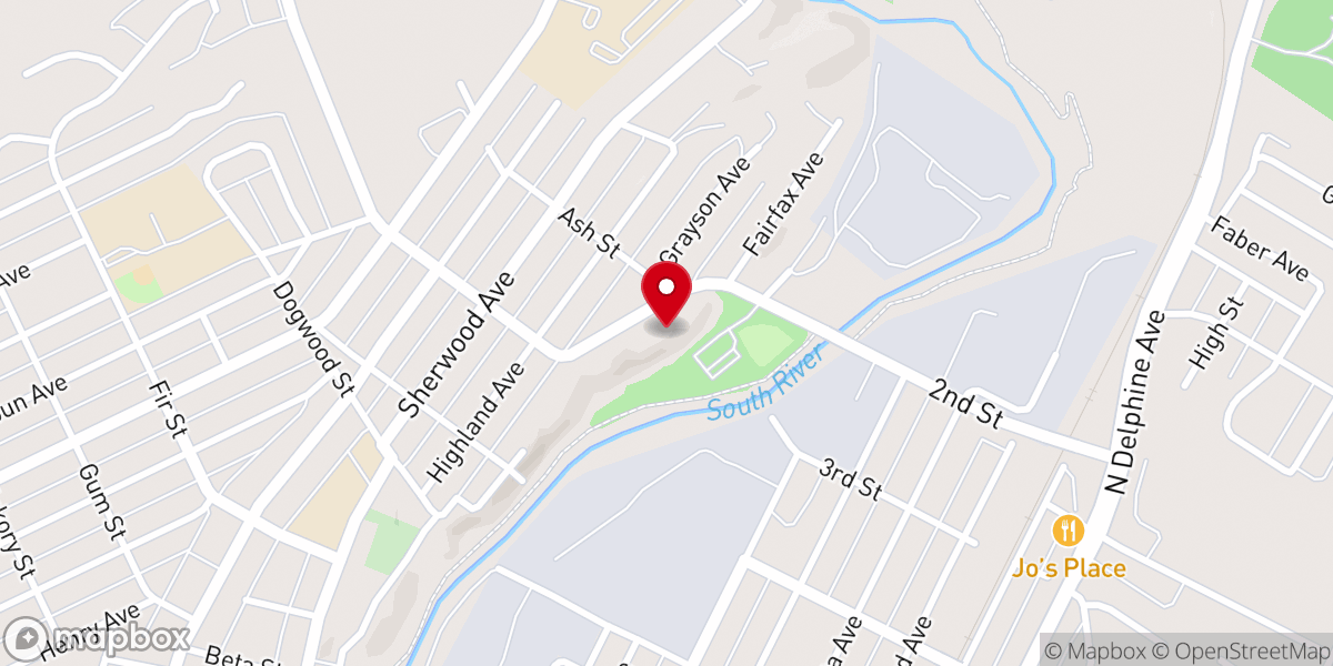 Map showing location of Waynesboro Church of Brethren