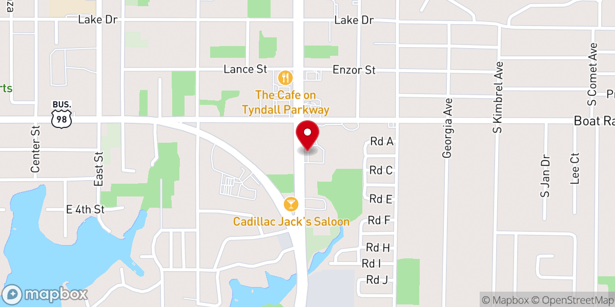 Map showing location of Good Shepherd Lutheran Church