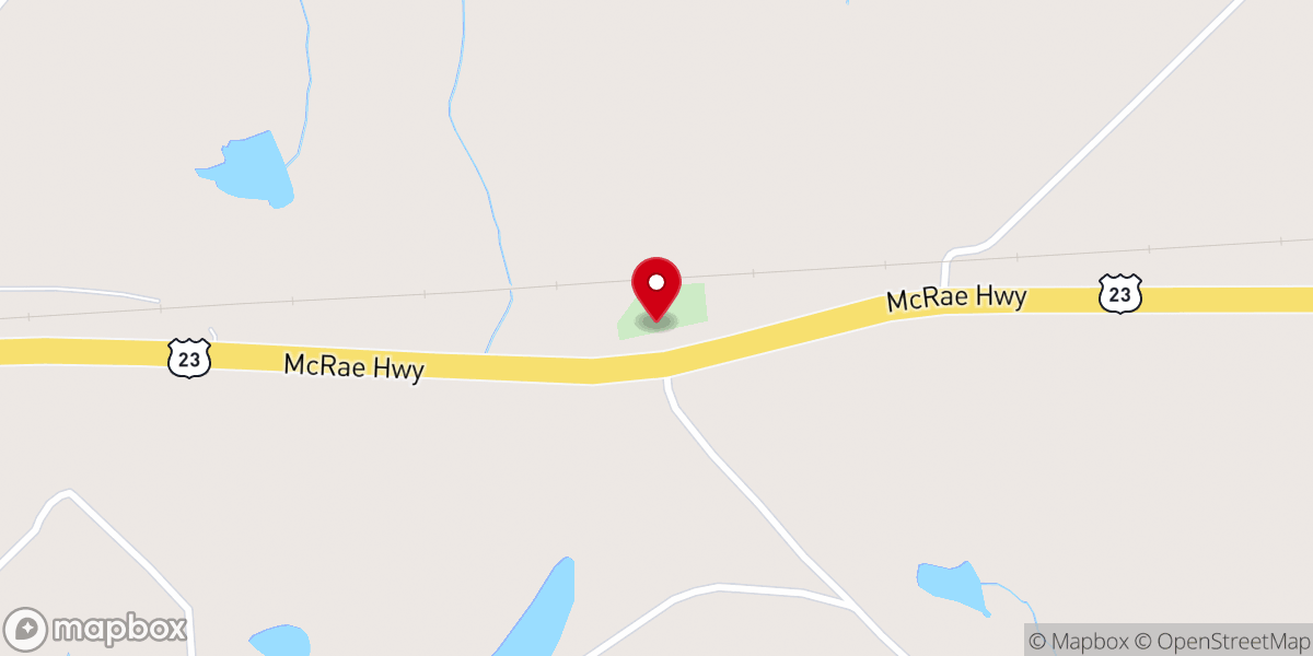 Map showing location of Zion Hope Church