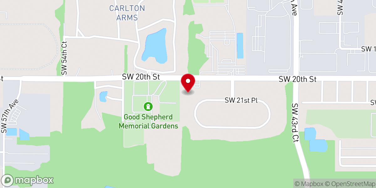 Map showing location of Berean Baptist Church