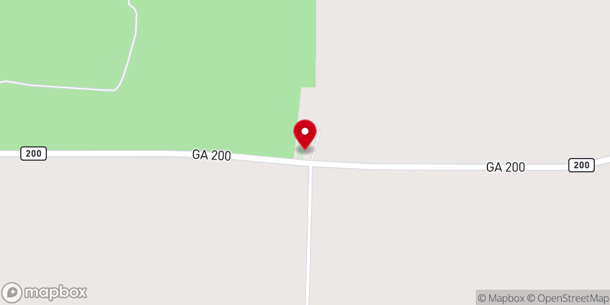 Map showing location of Green Grove C.M.E. Church