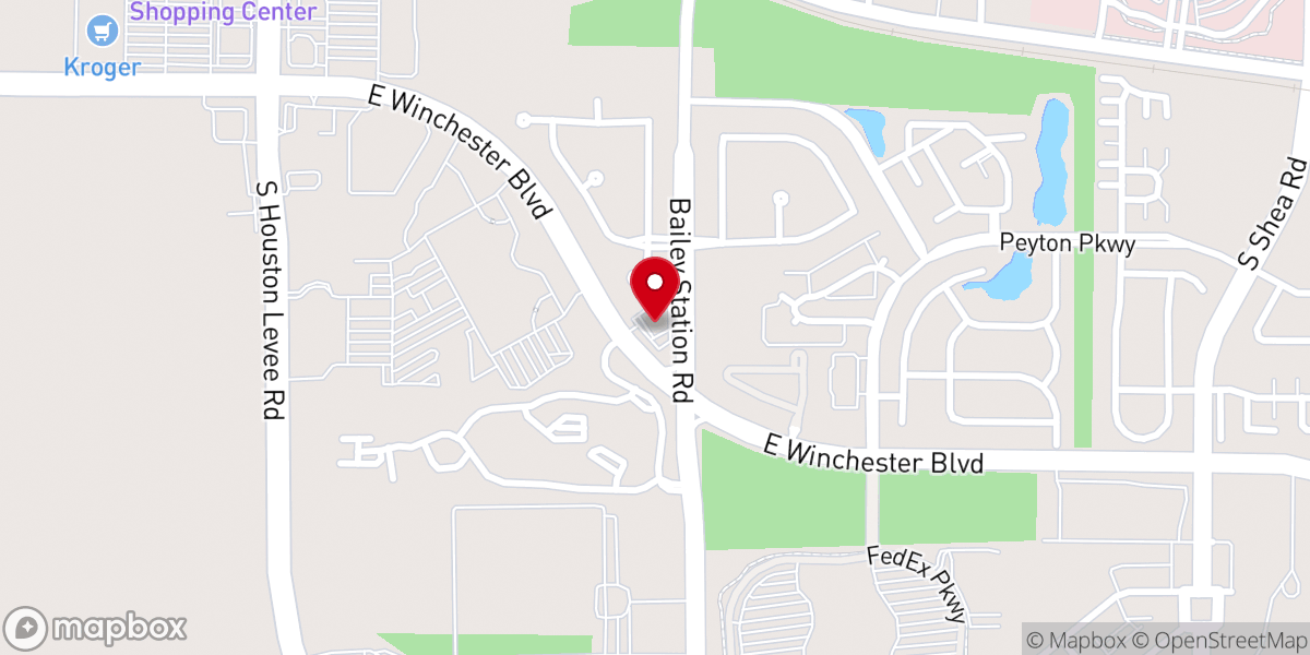 Map showing location of First Methodist Church Collierville