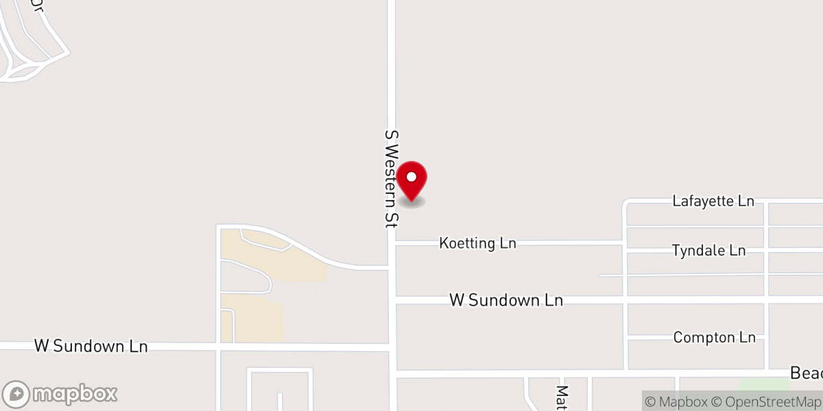 Map showing location of Amarillo Church of Christ