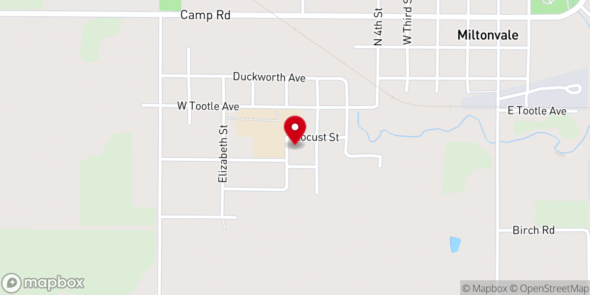 Map showing location of Bible Methodist Parsonage