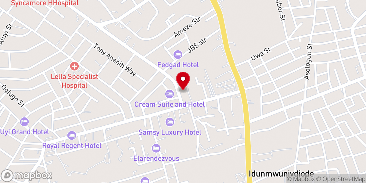 Map showing location of Tent Makers Pastoral Ministries