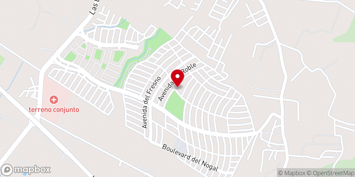 Map showing location of Parroquia Nuestra Señora de la Paz
