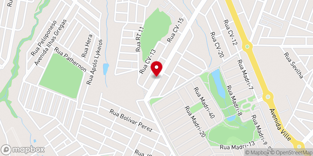 Map showing location of Igreja Universal - Center Ville
