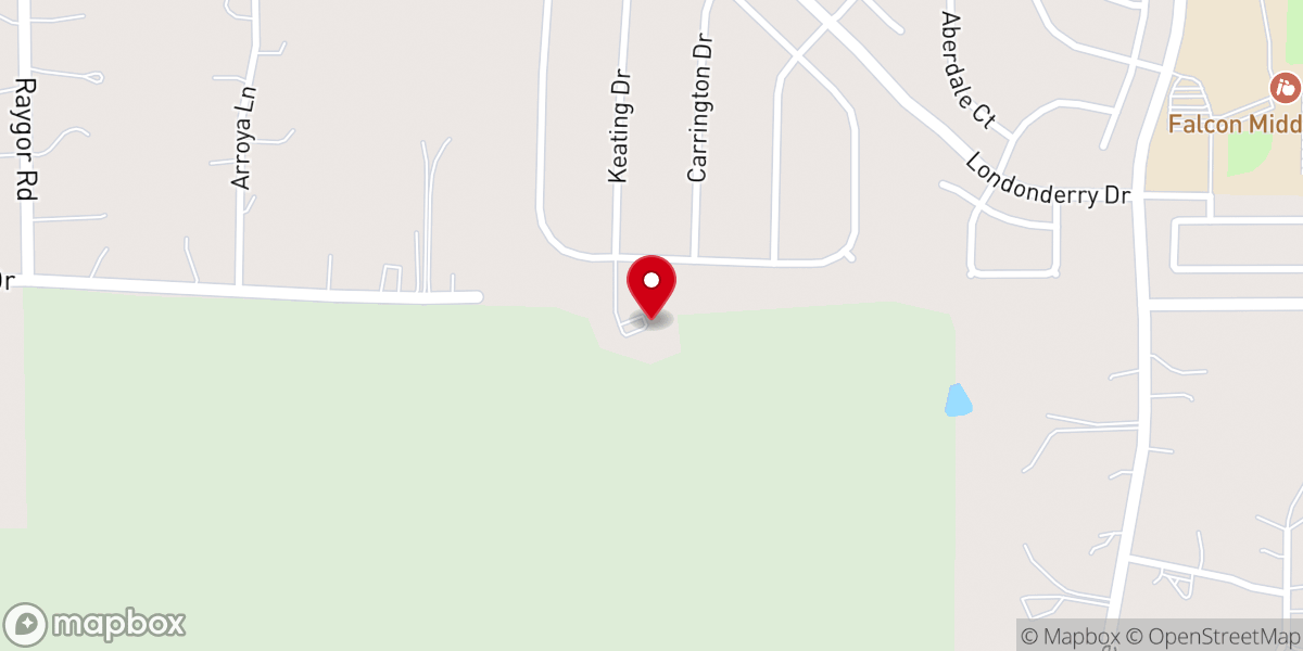 Map showing location of Grace Community Church