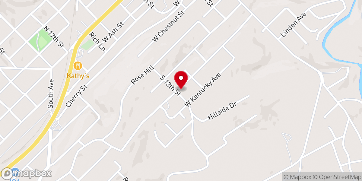 Map showing location of Cross Roads Church