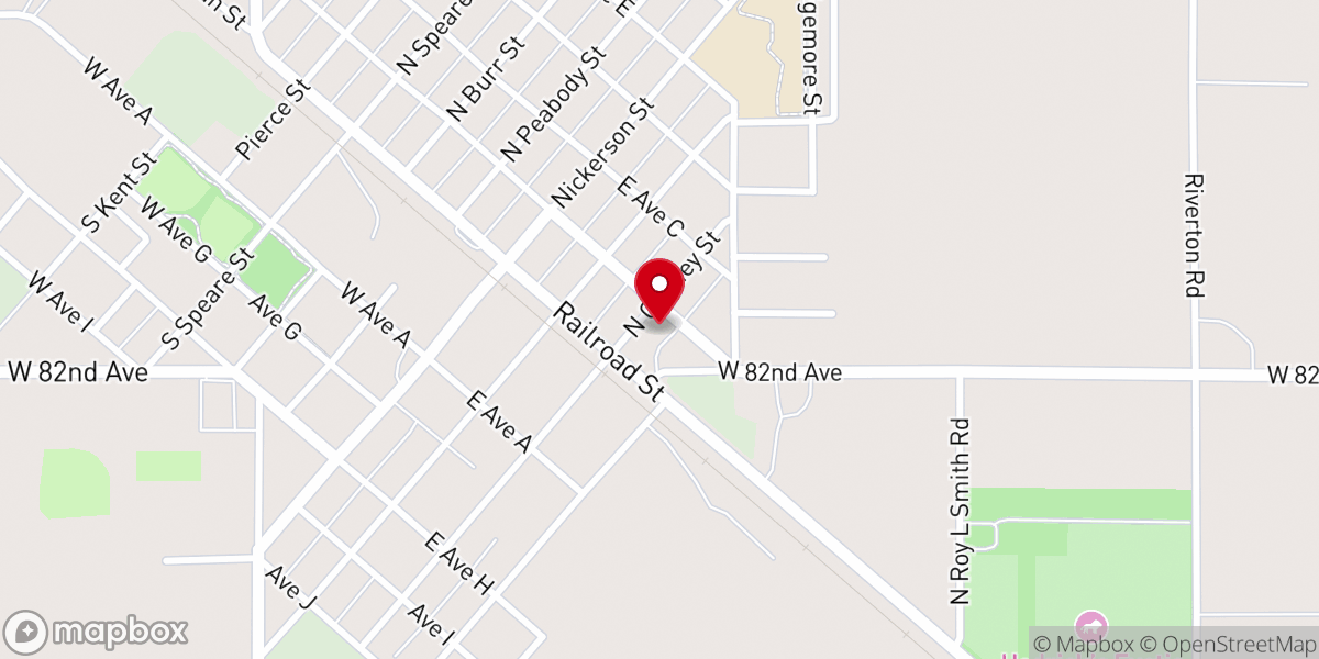 Map showing location of Christ's Bible Church