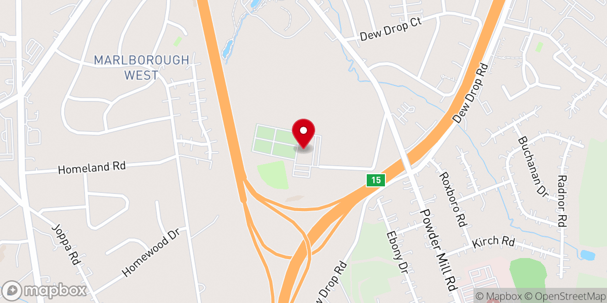 Map showing location of New Fairview Church