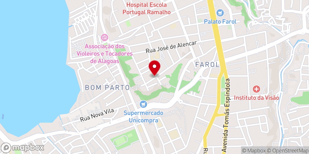 Map showing location of Assembléia de Deus - Alto da Conceição