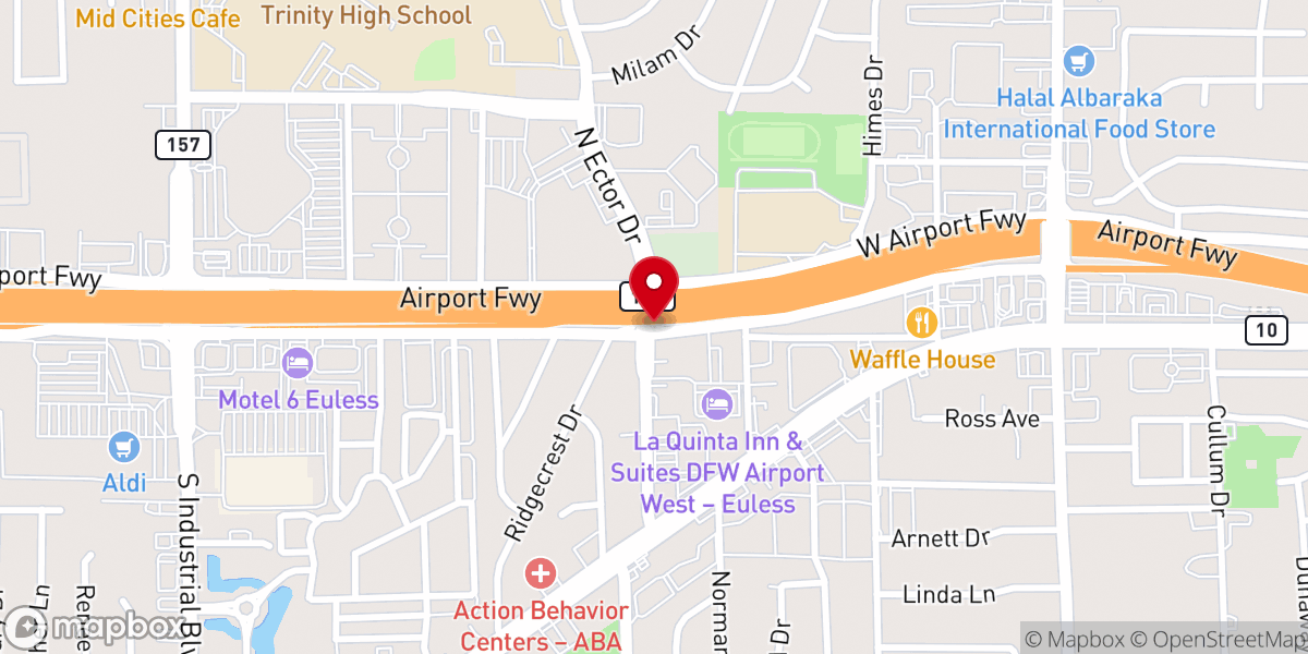 Map showing location of Metroplex Chapel Church