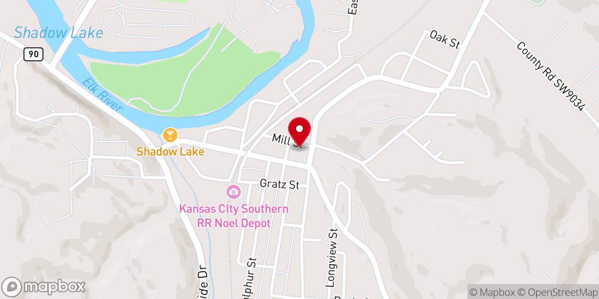 Map showing location of United Methodist Church
