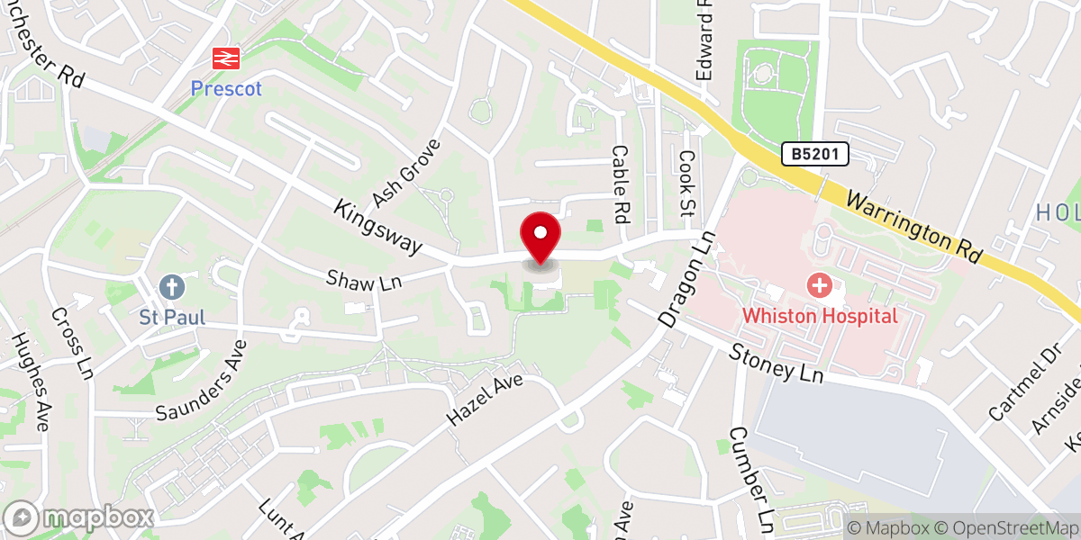 Map showing location of Catholic Church of Saint Luke the Evangelist