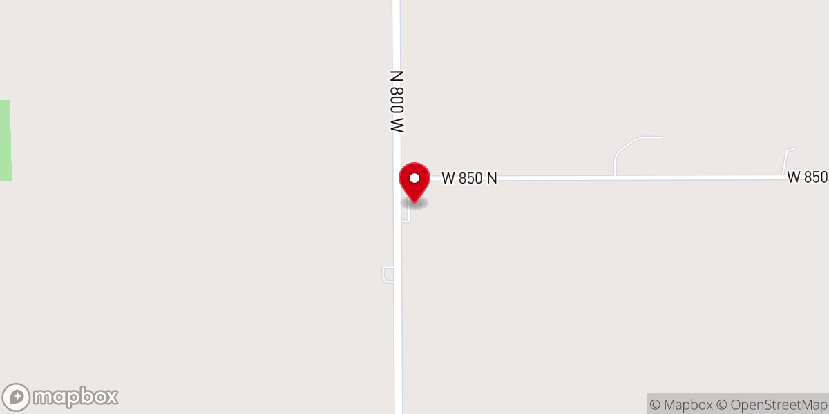 Map showing location of Mt Tabor Church of God