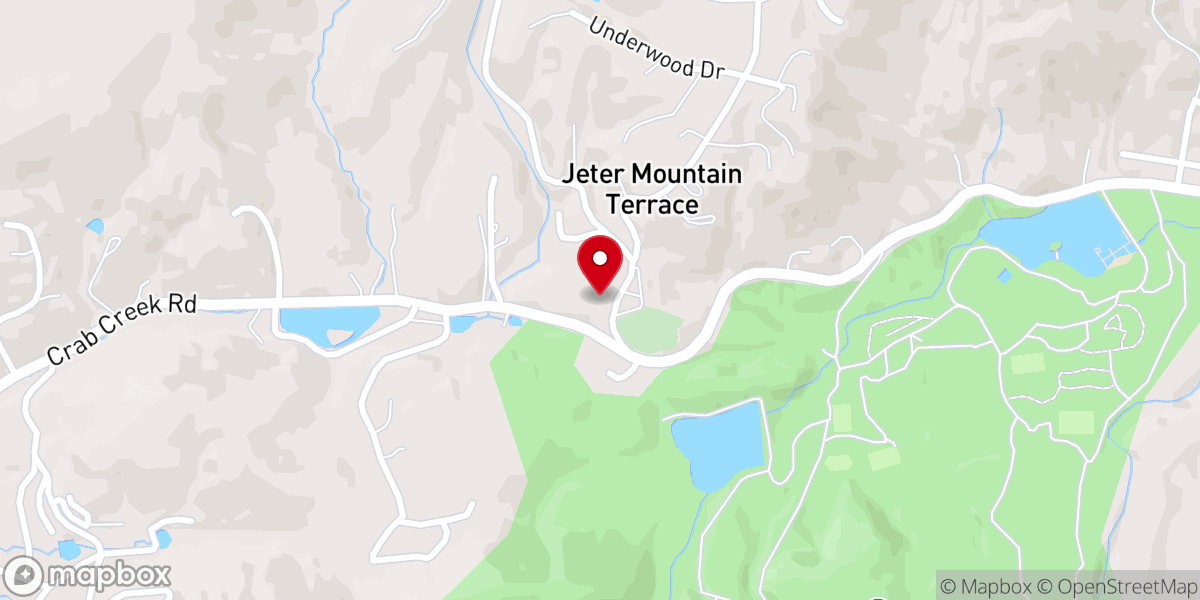 Map showing location of Crab Creek Church