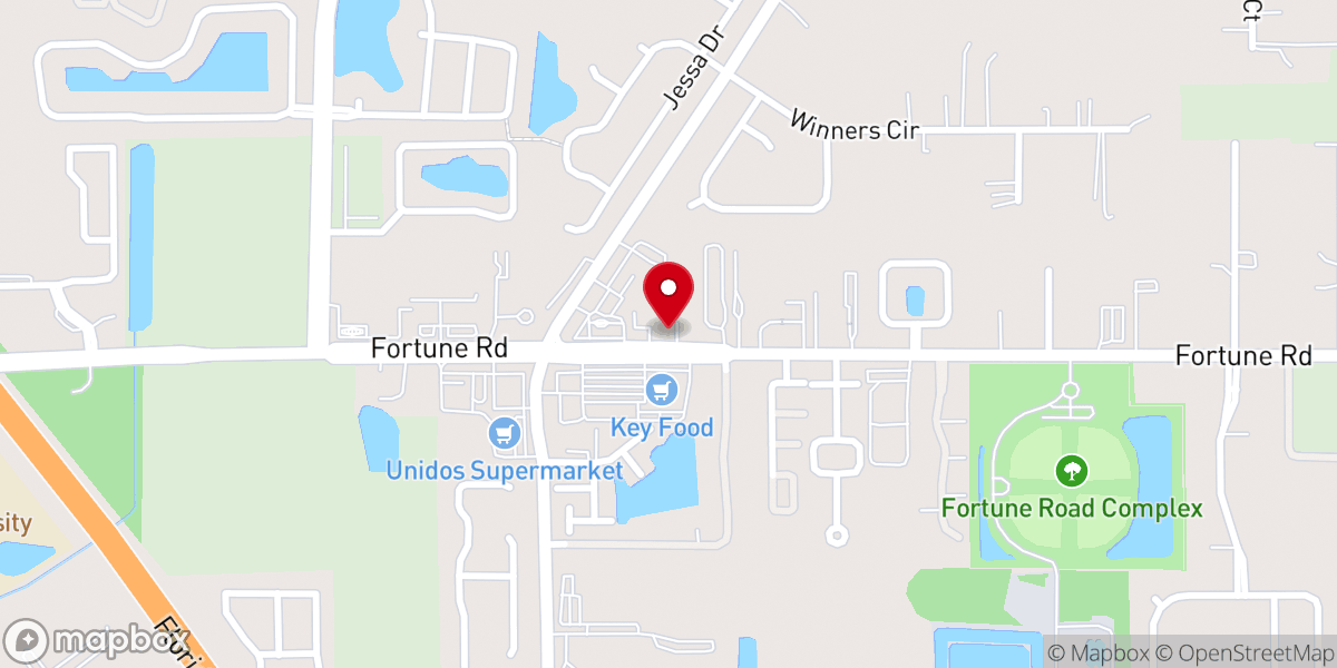 Map showing location of Hispanic Church of the Nazarene