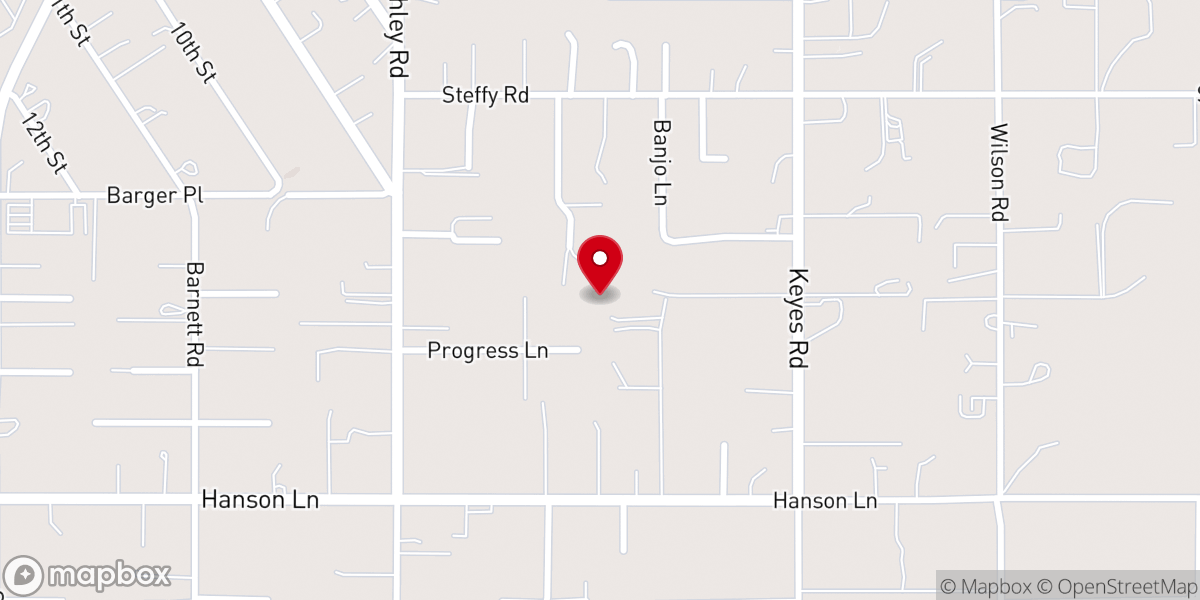 Map showing location of In His Steps Christian Recovery Home