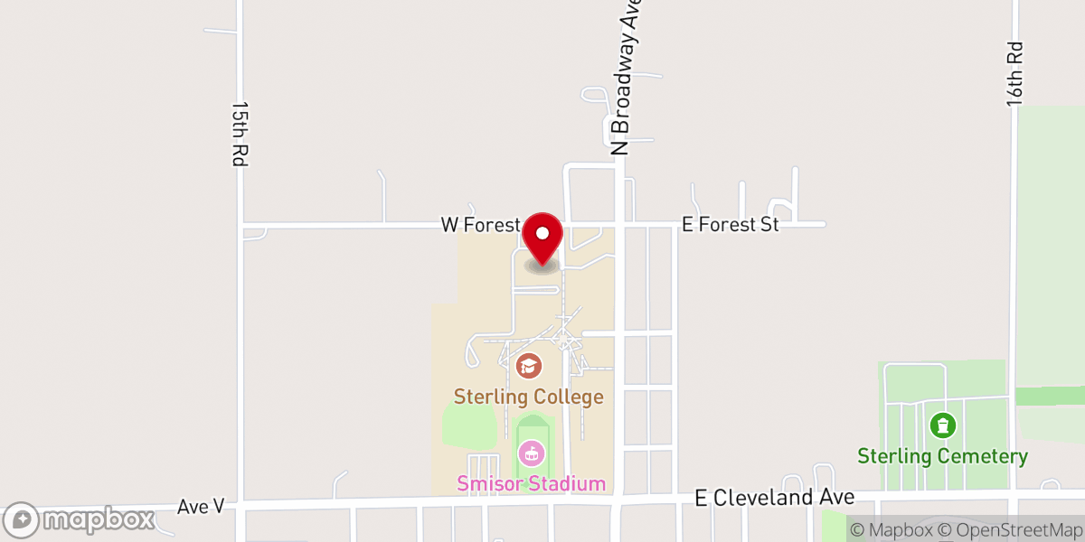 Map showing location of Student Union