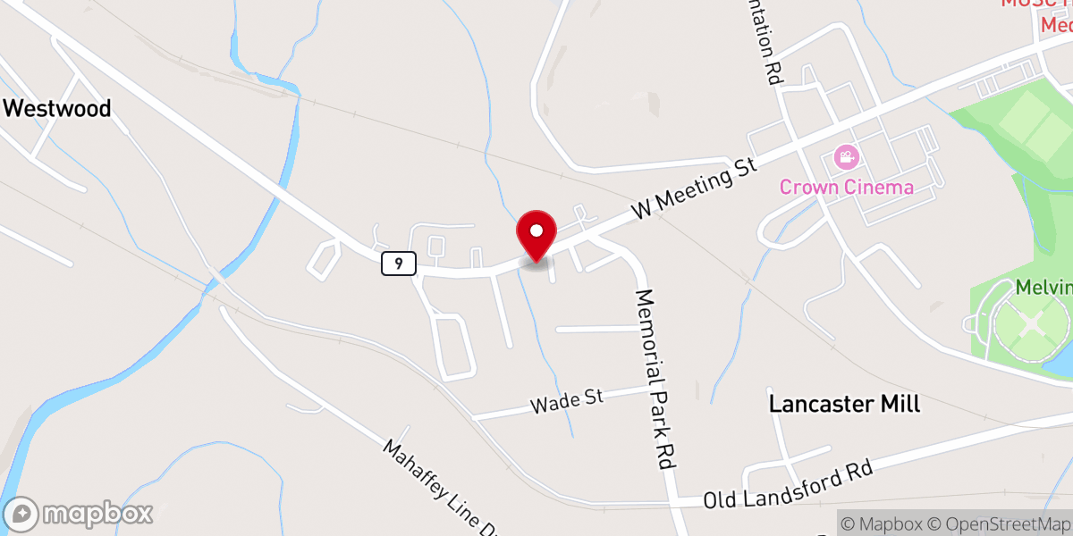 Map showing location of Walt's Chapel