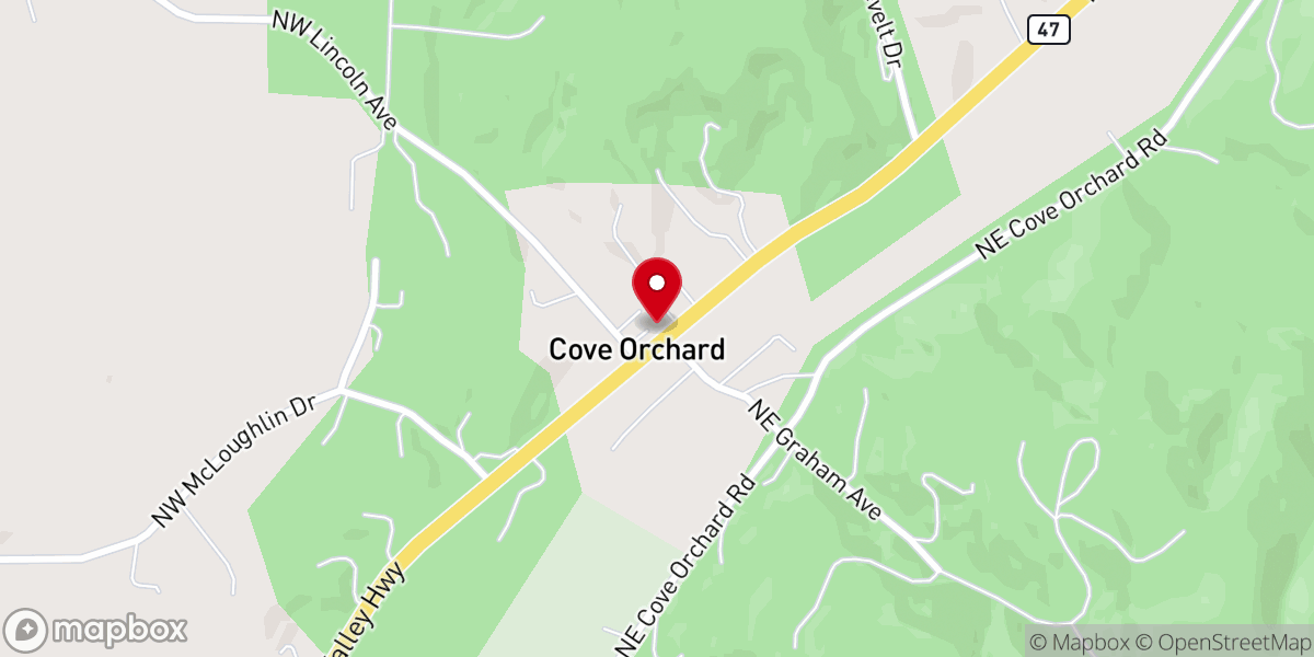 Map showing location of Pentecostal Church