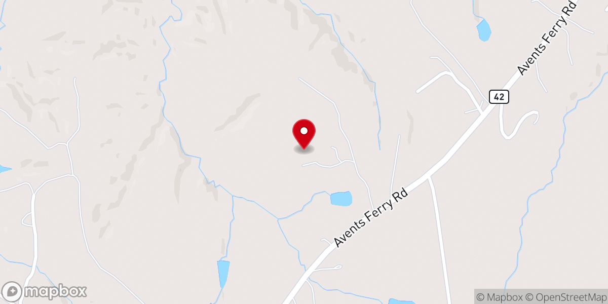 Map showing location of Daniel's Ridge