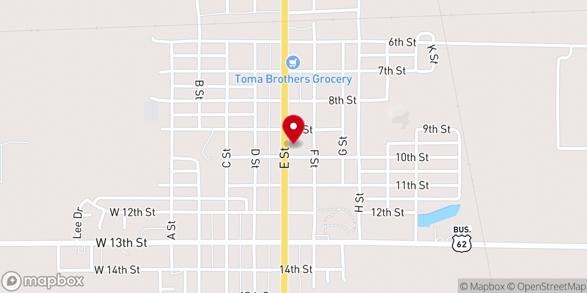 Map showing location of Snyder Methodist Church