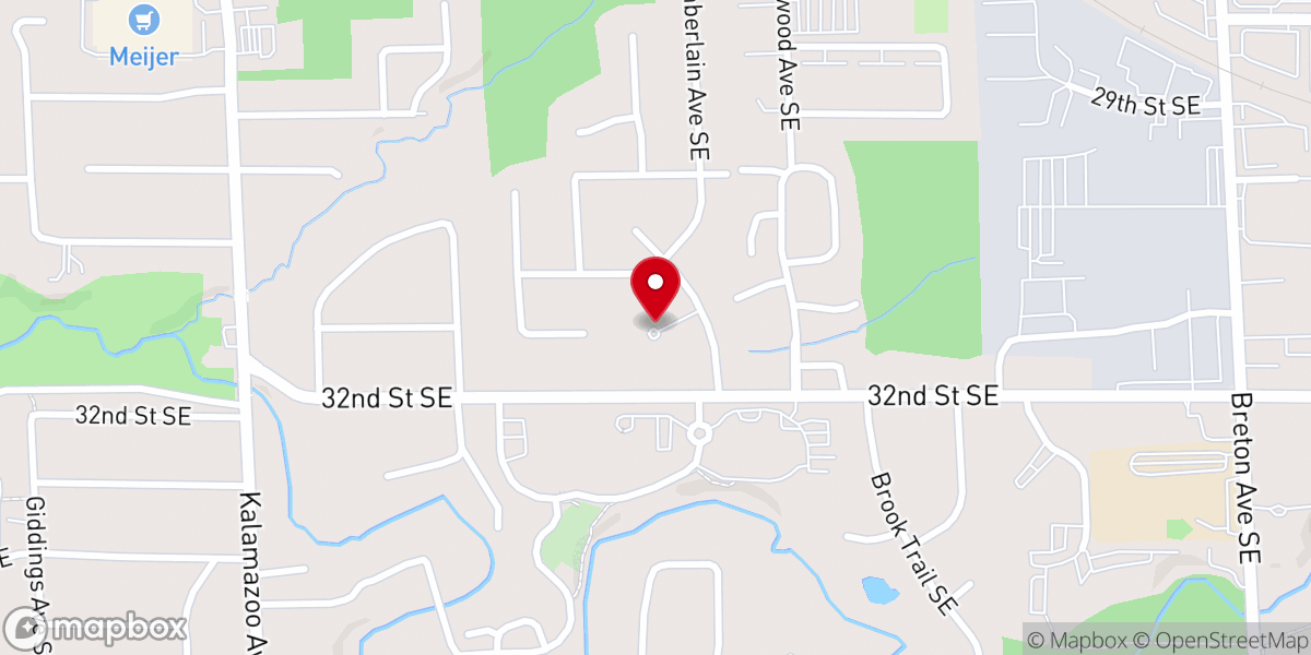 Map showing location of Hilliard Chapel A.M.E. Zion Church