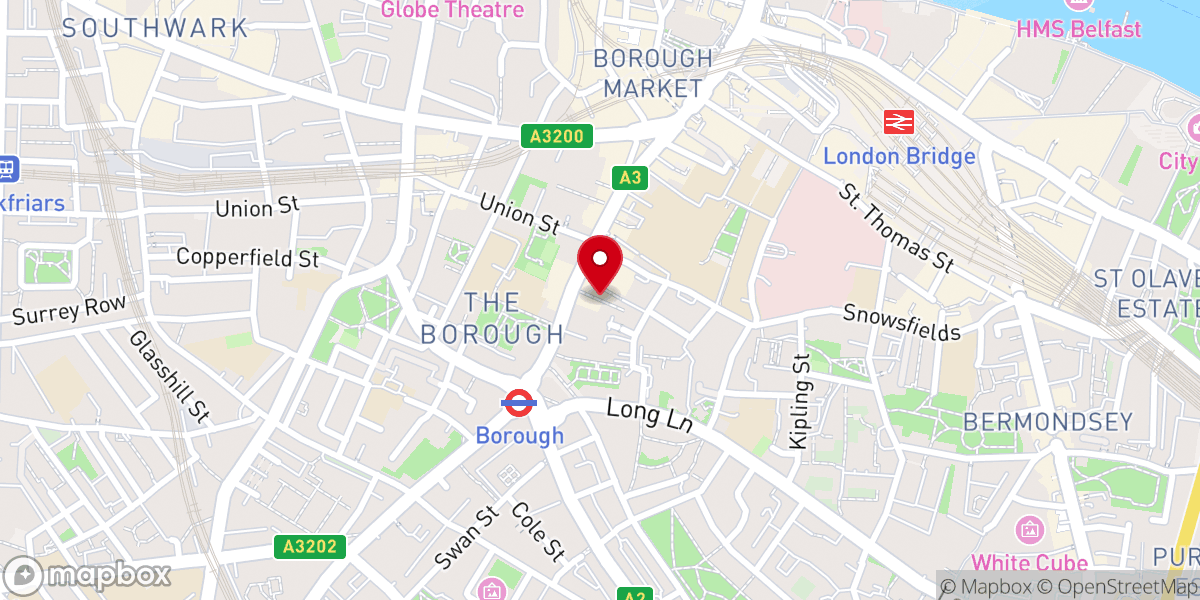 Map showing location of The Diocese of Southwark
