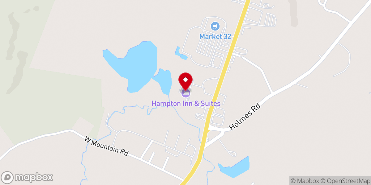 Map showing location of Hampton Inn & Suites Berkshires-Lenox