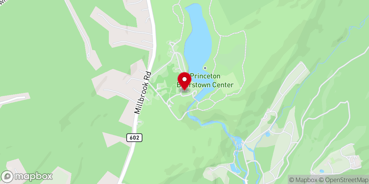 Map showing location of Princeton-Blairstown Center